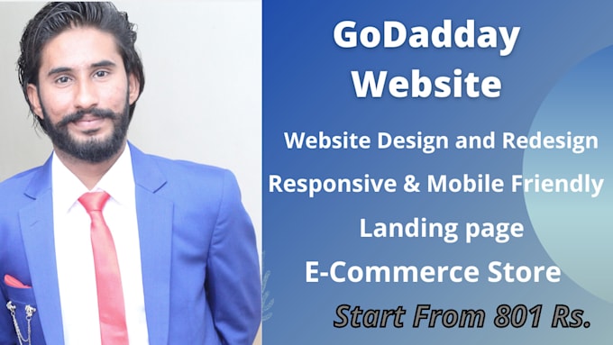 design and redesign godaddy website or godaddy ecommerce store