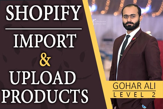 import and upload products on shopify store