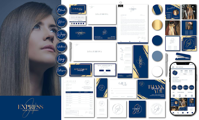 design a feminine brand identity and luxury logo for you