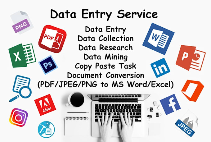 do data entry, copy paste, data scraping, email leads, pdf to excel data