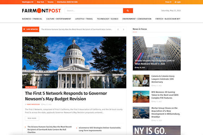 publish news on fairmont post