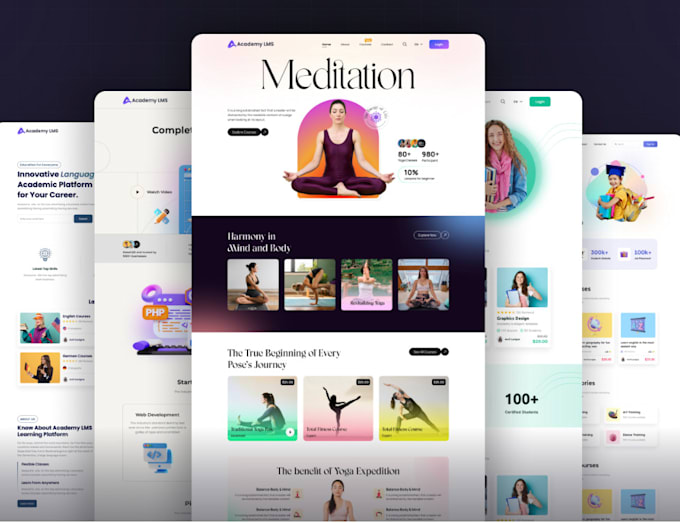 create e learning education platform with a backend
