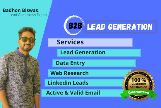 Do targeted b2b linkedin lead generation and web research by Badhon3o3 ...