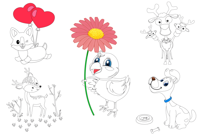 Make coloring book page for children by Limon170 | Fiverr
