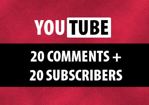 give 20 comments on your youtube video, 20 Subscriber