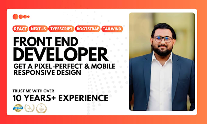Develop front end in reactjs, nextjs, typescript, tailwind, html, css ...