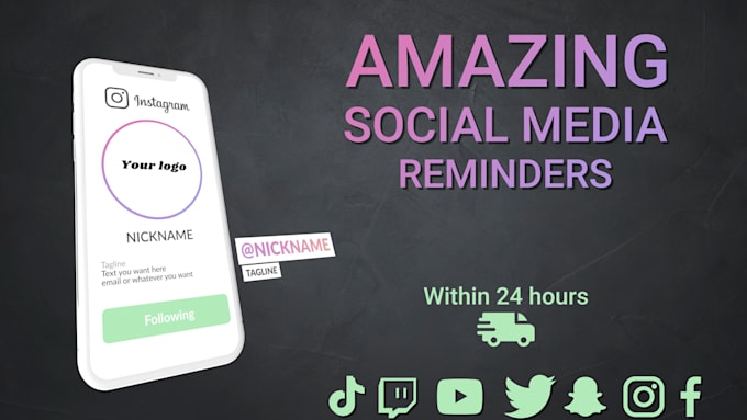 create animated subscribe, follow buttons for your accounts