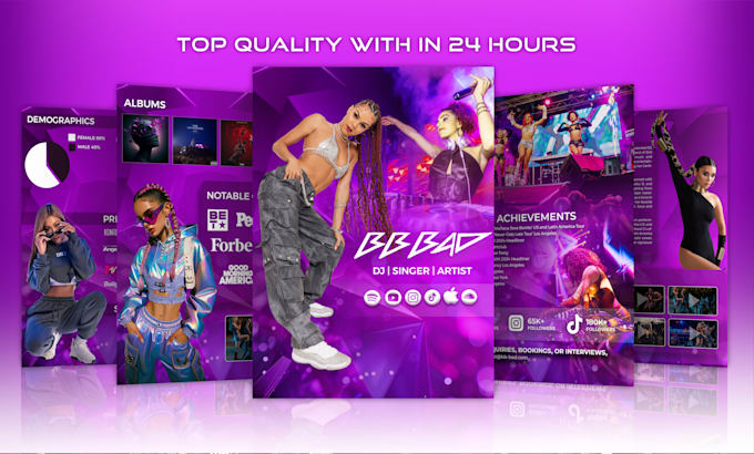 do dj rap tv movie artist press kit, media kit, epk, one sheet