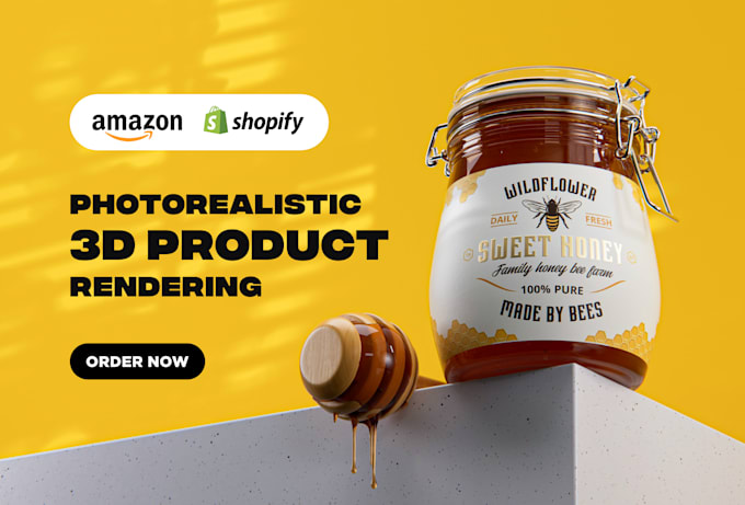 do photorealistic 3d product rendering for amazon