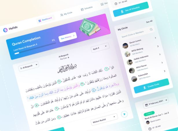 design and develop amazing quran app, islamic app, muslim app, online prayer app