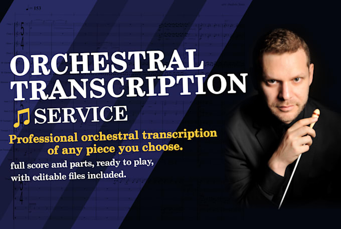 accurately transcribe orchestral music into sheet music