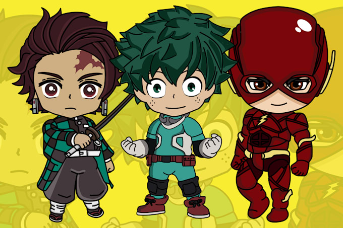 hand drawn your chibi or kawaii character