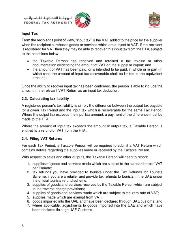 do uae vat, esr, ubo and goaml filing and advisor