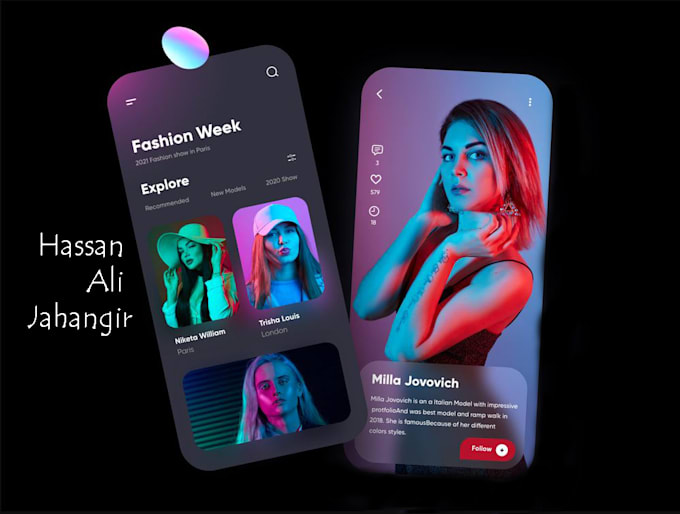 design ios and android app UI UX  in adobe xd
