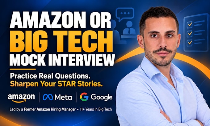 conduct an amazon or big tech mock interview as a former hiring manager