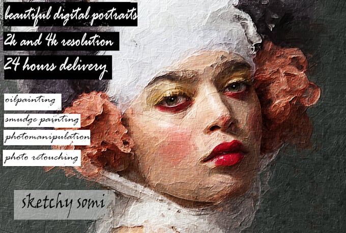 Draw hyper realistic digital portrait and photo manipulation by ...