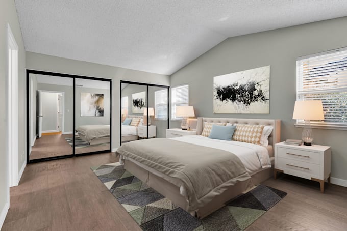 virtually stage real estate photos
