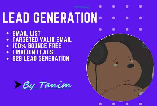 do lead generation, valid email list building jobs
