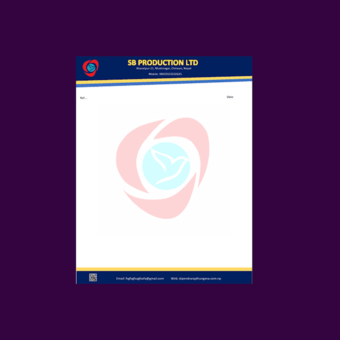 letterhead design editable with ms word