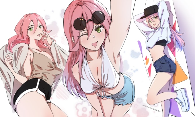 sketch your favorite anime, manga, vtuber,  characters, nsfw