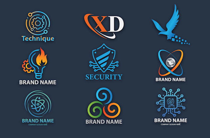 create tech, startup, security, crypto  and app logo