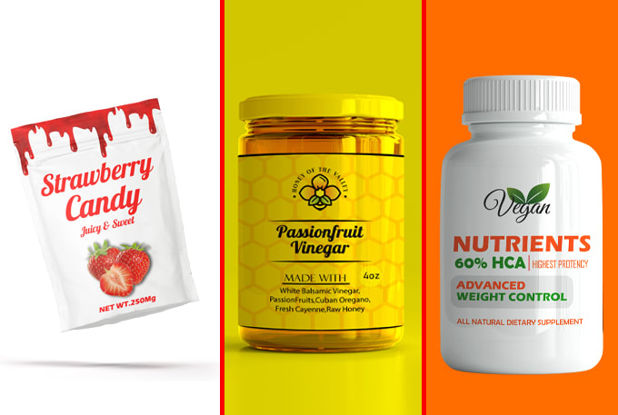do product label design and pouch label supplement label