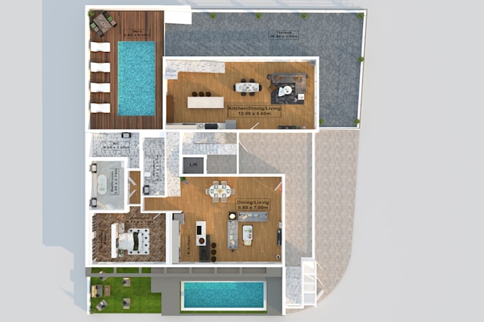 create photorealistic 3d floorplans for real estate listings