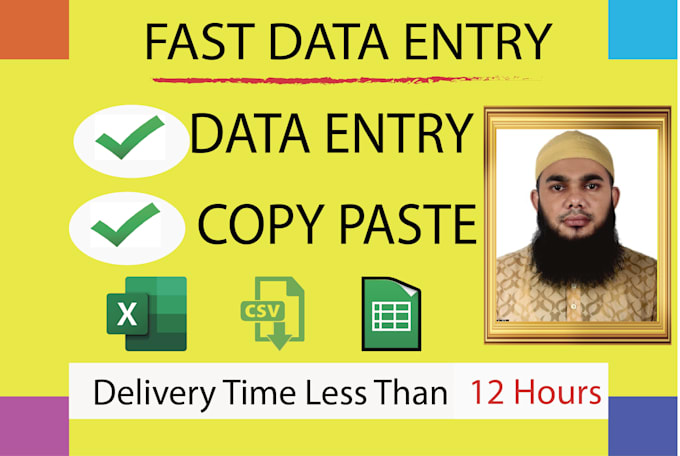 deliver efficient data entry copy paste and typing task