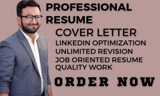 provide professional resume writing and cover letter service, optimize linkedin