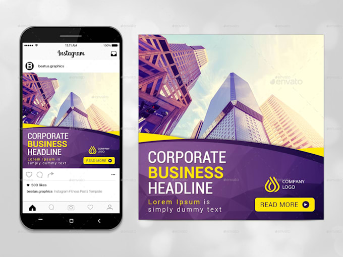 design instagram post and animated ads