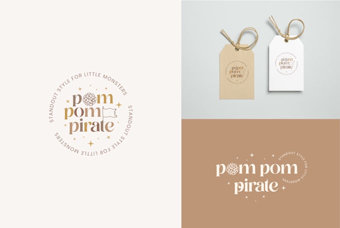Créer un logo de marque bohème moderne dessiné à la main pour bébé et