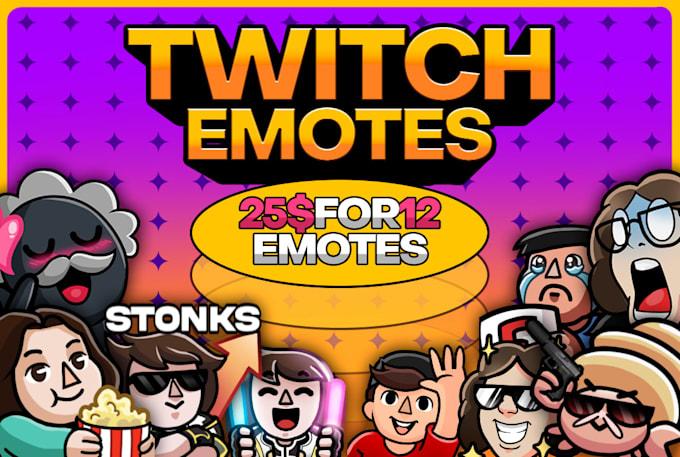 design custom twitch emotes and sub badges for your stream