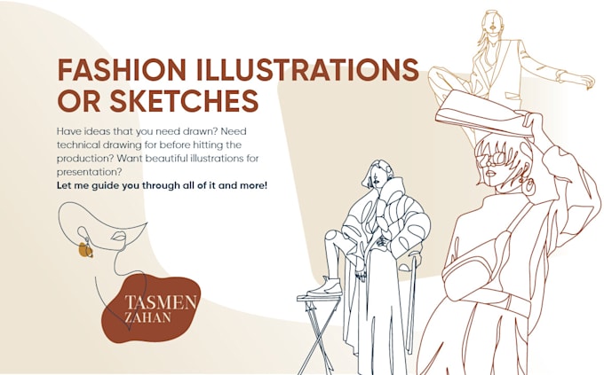 Create professional fashion illustrations or sketches by Rimjhimplabon ...