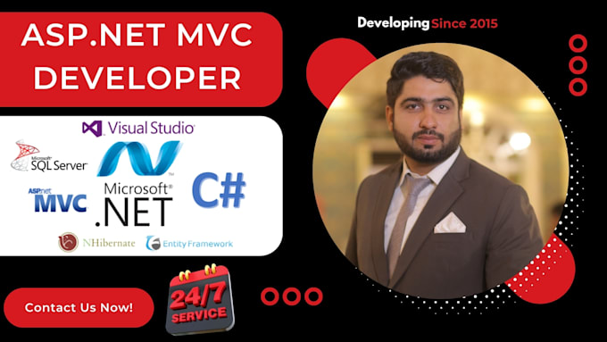 develop professional asp dot net mvc or core web application