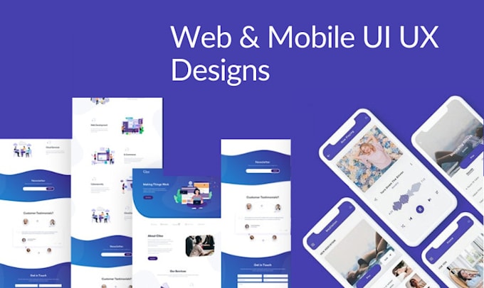 do uiux design for web and mobile apps