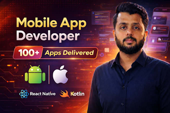 develop mobile apps for android and ios in react native expo