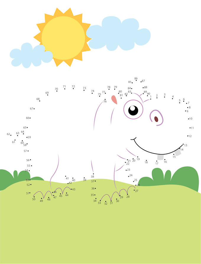 Make dot to dot pages for kids to connect by Rupalarora Fiverr