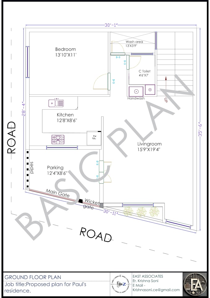 draw architectural floor plan and construction drawings