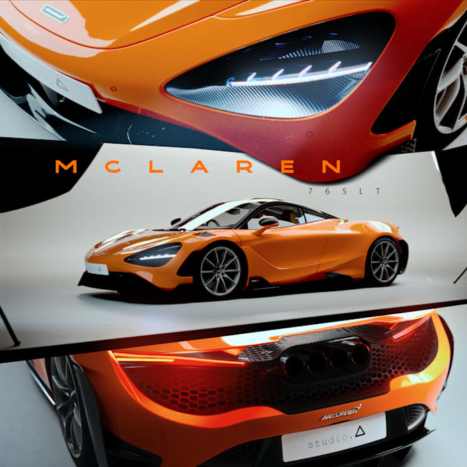 make 3d model of car for rendering