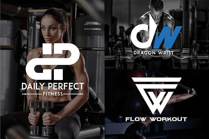 Do Modern Fitness, Gym, Warrior, Sports And Monogram Logo