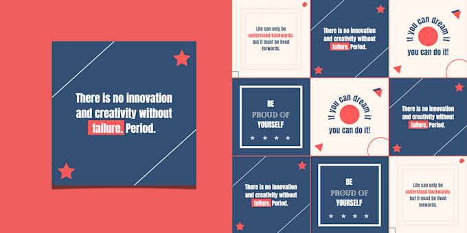 design 30 canva motivational and inspirational quotes or post for instagram