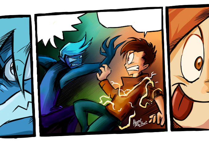 Create A Comic Book Panel By Ahmedshaltout