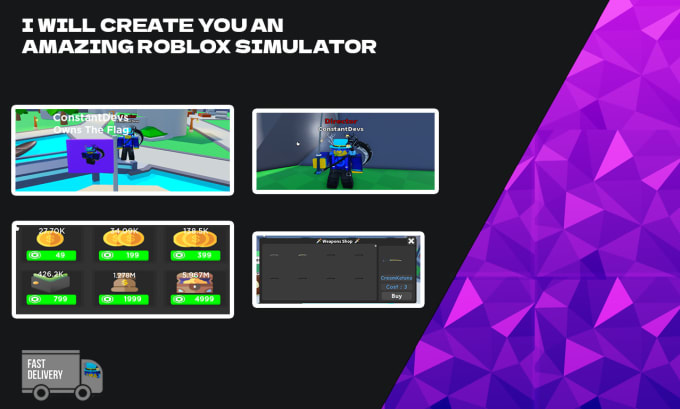 Create you amazing roblox simulator game by Constantdevs | Fiverr