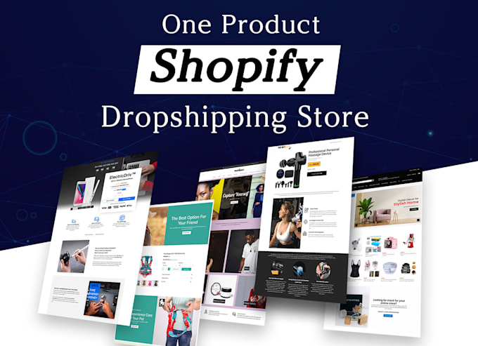 create one product store,shopify dropshipping website