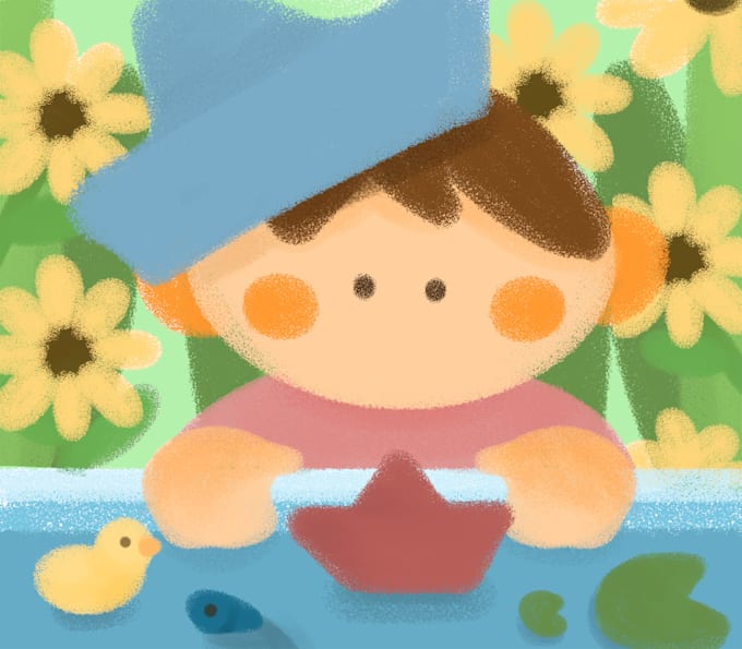 create you a children book illustration