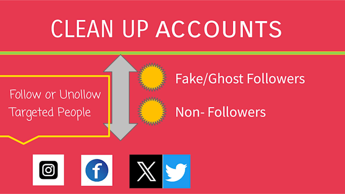 remove the fake followers and unfollow instagram followings