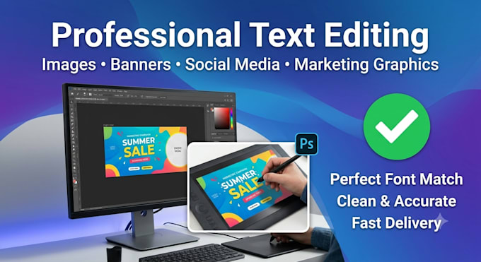 do photoshop text replacement