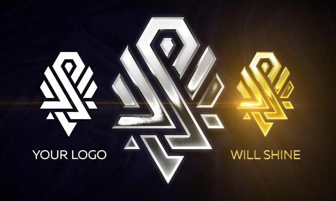 make your logo look gold, silver or any metallic color