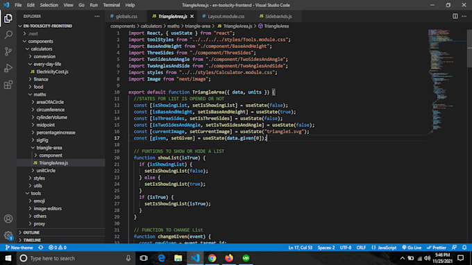 code or fix HTML, CSS and javascript