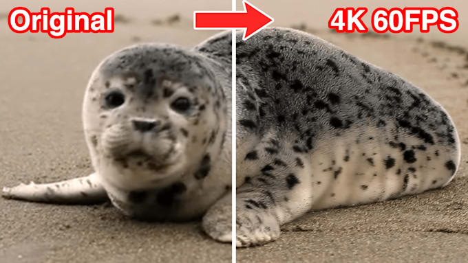 upscale your low resolution video footage to 4k 60fps using ai